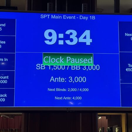 Борислав Йосифов – чип лидер от ден 1B на Smart Poker Tour Bansko
