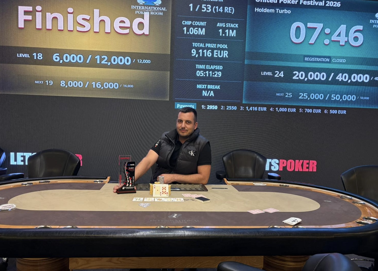 UPF #4: 10 класирани от Day 1D, Живко Живков спечели Hold’em Turbo евента