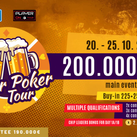 €200,000 GTD Beer Poker Tour в Card Casino Bratislava през октомври